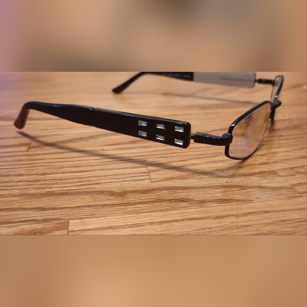 Stylish Black Rectangular Glasses 2 Interchangeab… - image 1